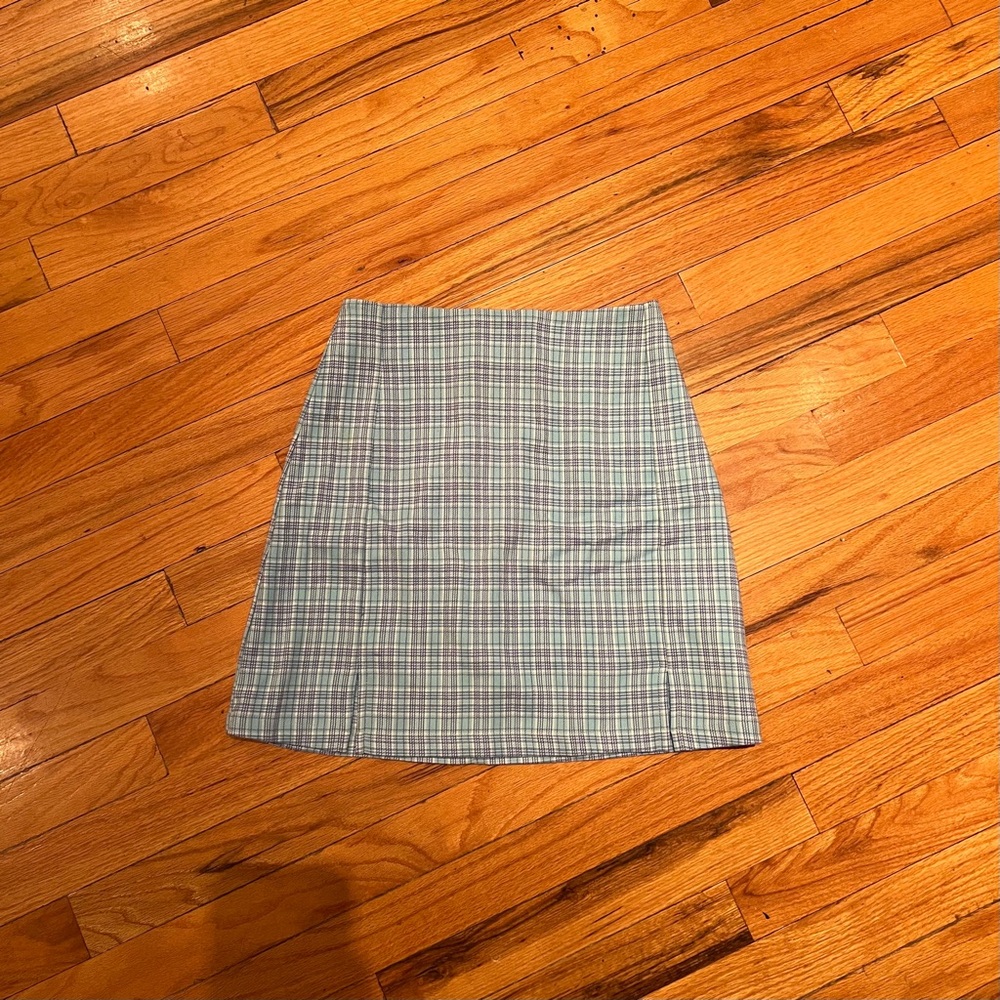 Plaid Blue Women's Skirt